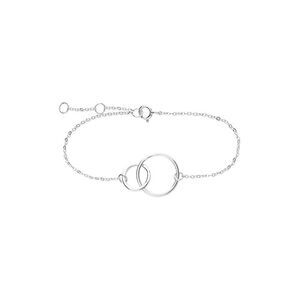 Sterling Forever Silver Interlocking Circle Bracelet